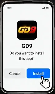 确认安装 GD9 APP